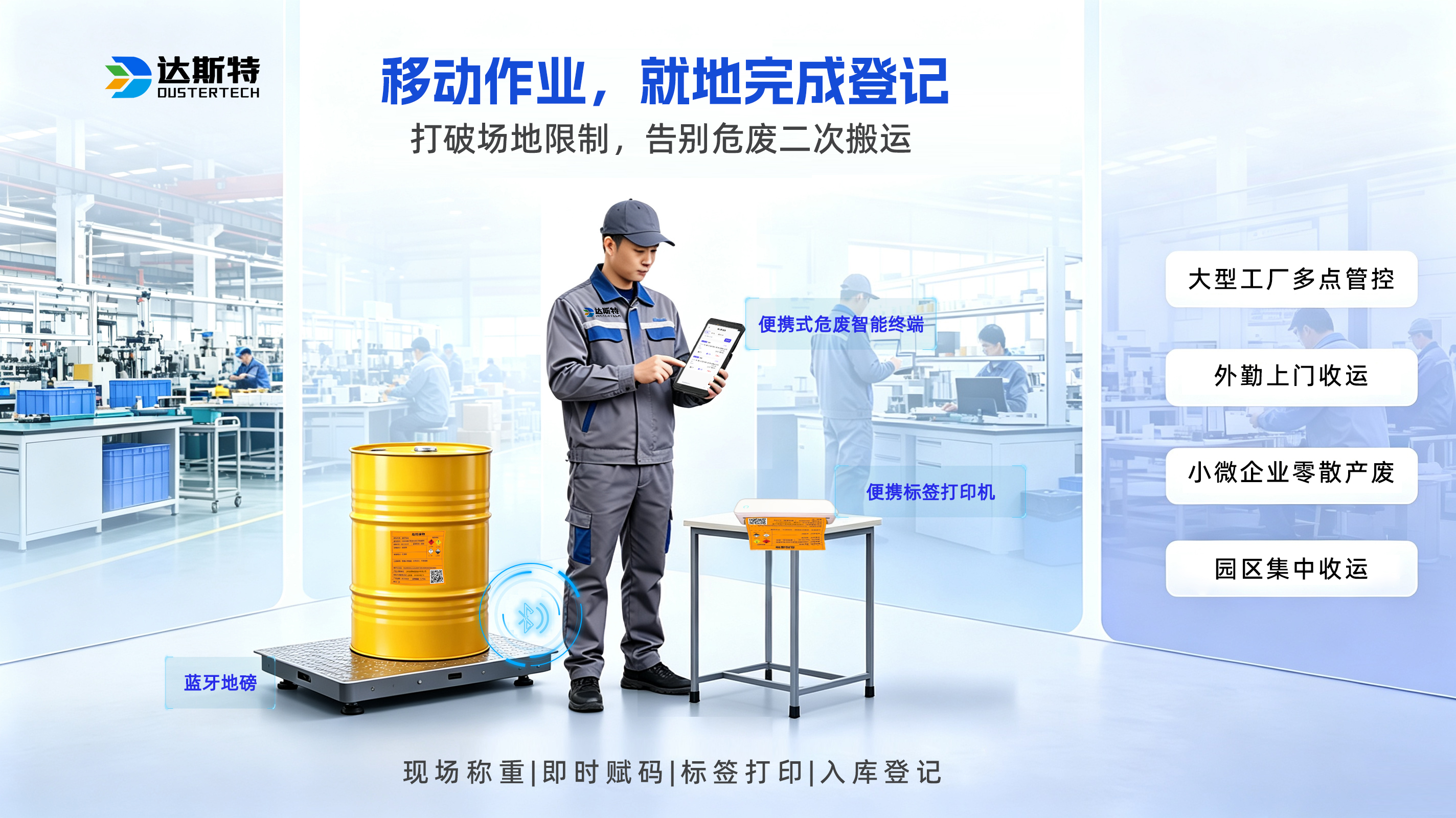 便携式危废智能终端产品特点.jpg 危废移动作业就地登记,告别危废二次搬运.jpg